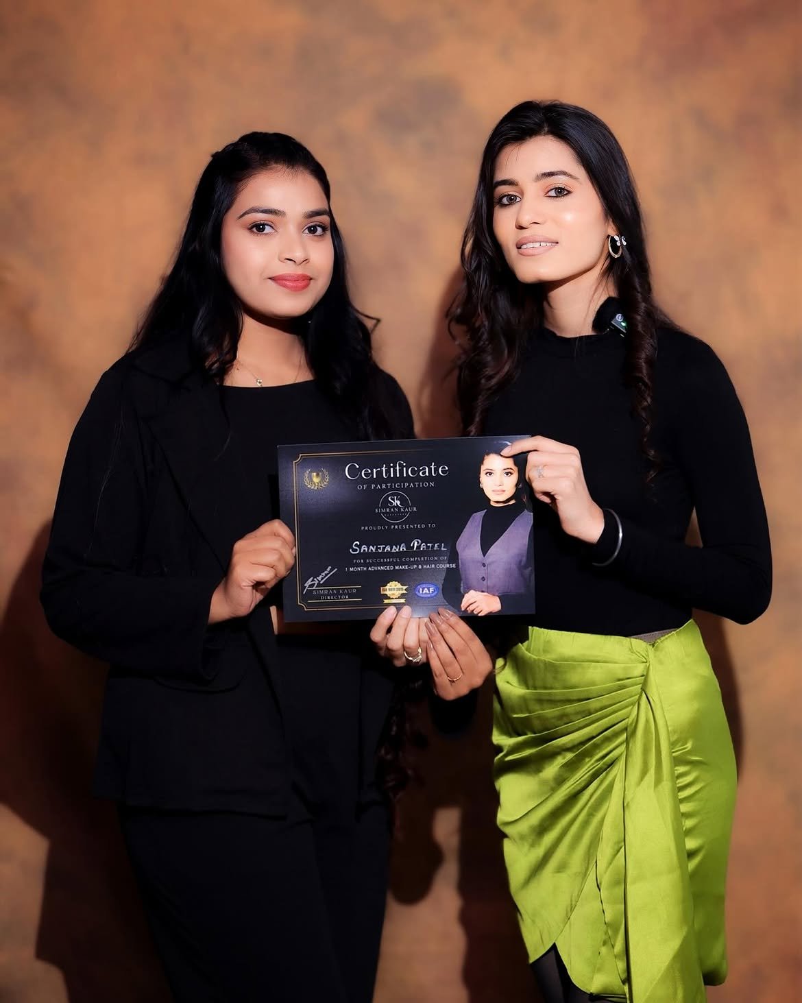 Sanjana with Simran Kaur Ma'am